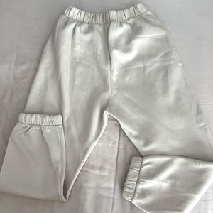 Zara - off white/cream joggers